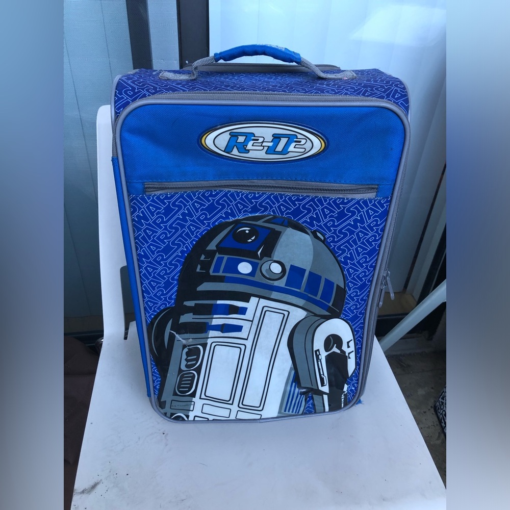 American Tourister Blue R2-D2 Kids Rolling Suitcase